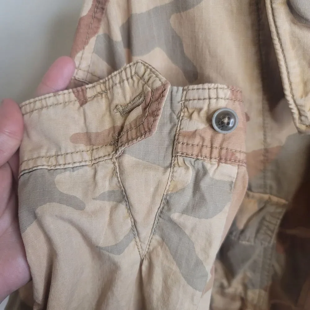 Free People Lead The Way Oversized Camo Jacket Size Medium M Neutral Multicolor - Picture 10 of 16